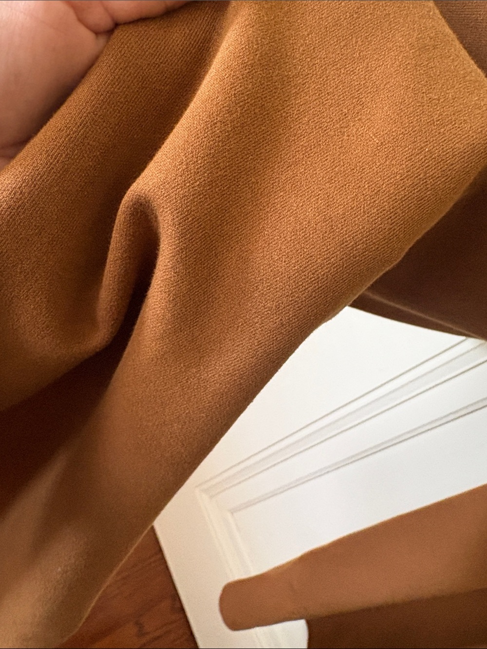 Zara Stretch Knit Sleeveless Brown Wide-Leg Jumpsuit Large - Picture 7 of 8